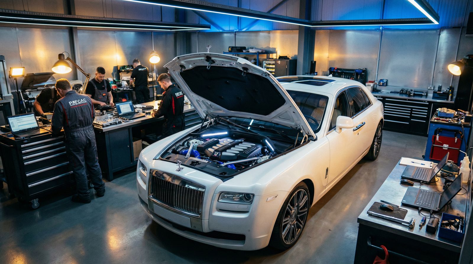 鉴黄师视频 - 白色豪车引擎改装视频测评